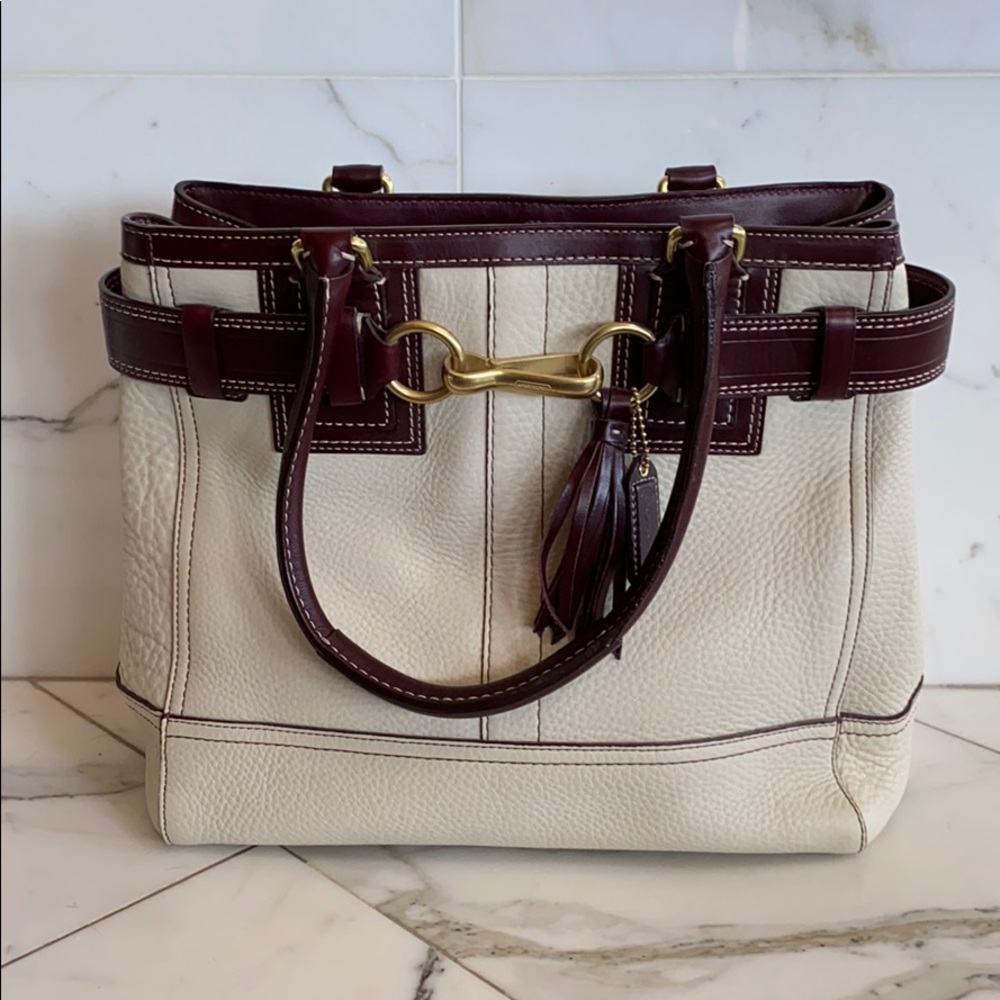 Coach soft pebble handbag